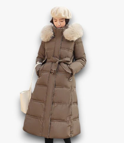 Emilia - Hooded Winter Coat for Women