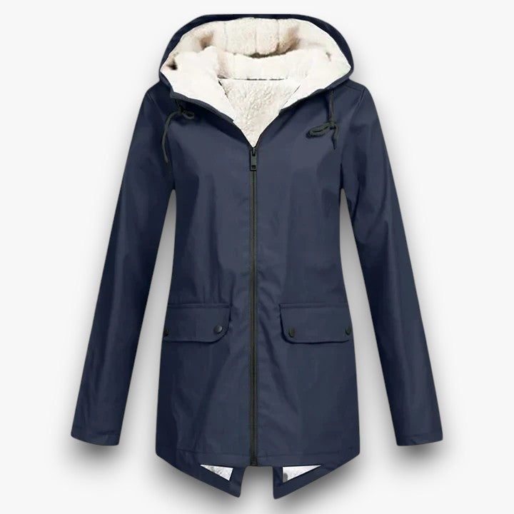 Olive - Weatherproof Hooded Jacket for Women