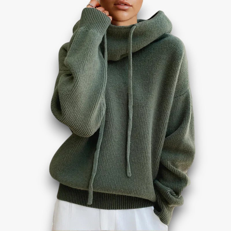 Loren - Knit Hoodie for Women