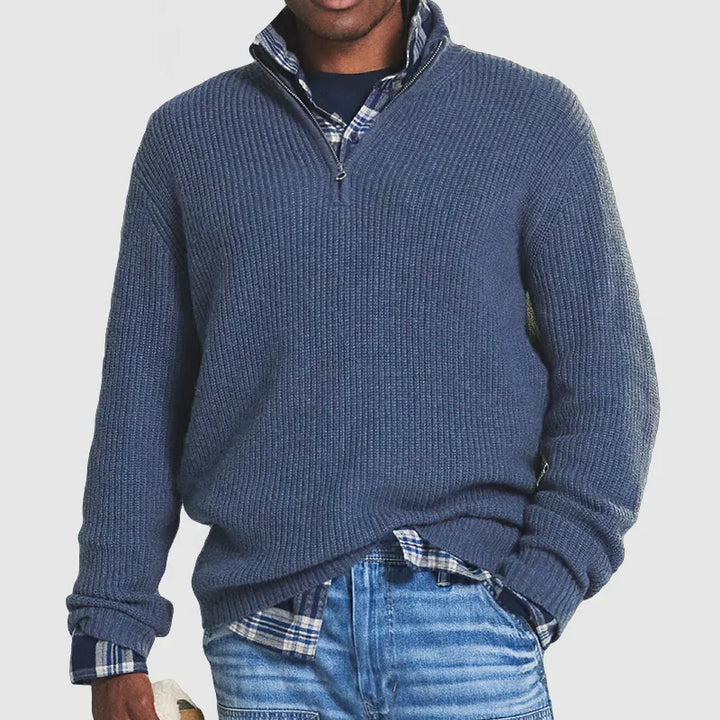 Paulo - cashmere-blend zip-up pullover