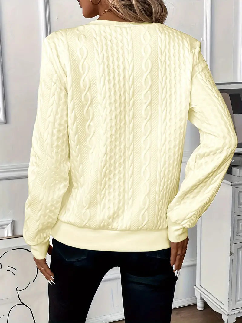 Sunshine - a chic pullover designed to keep you cozy on cooler days