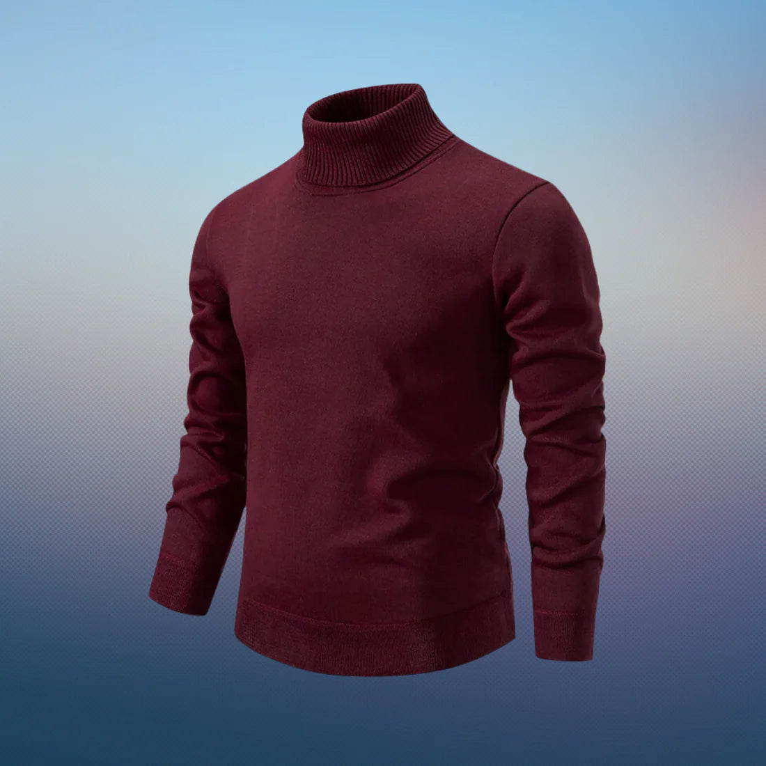 Simion - Silk-wool Turtleneck Sweater For Men