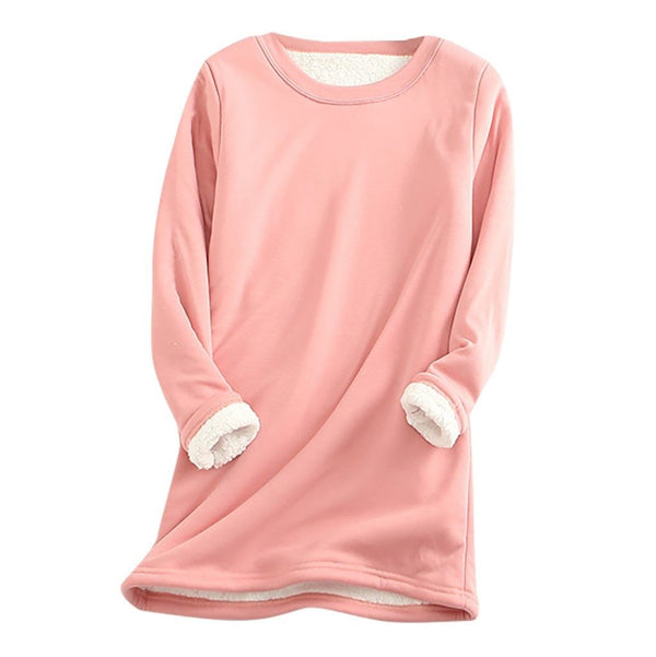 Mirla - fleece pullover is designed for those who appreciate cozy elegance