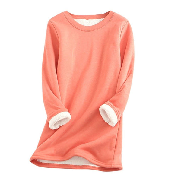 Mirla - fleece pullover is designed for those who appreciate cozy elegance