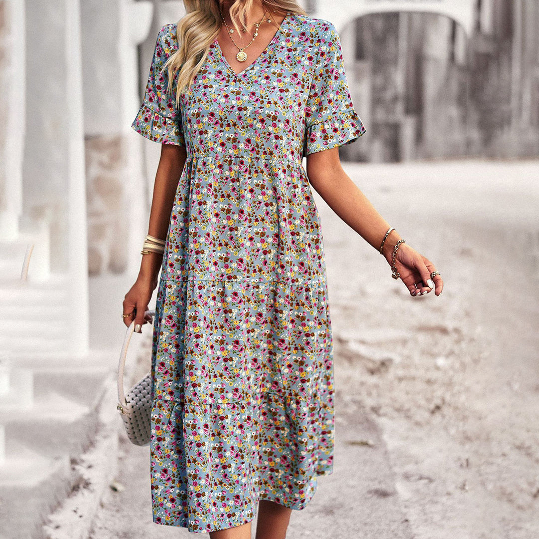 Amelia - Floral Midi Dress