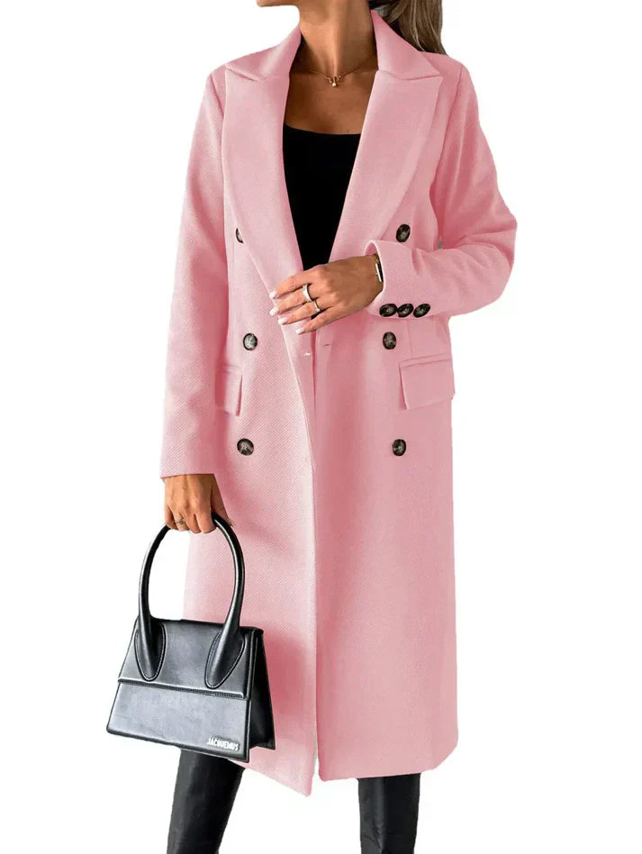 Velara - long coat that blends timeless elegance with exceptional comfort