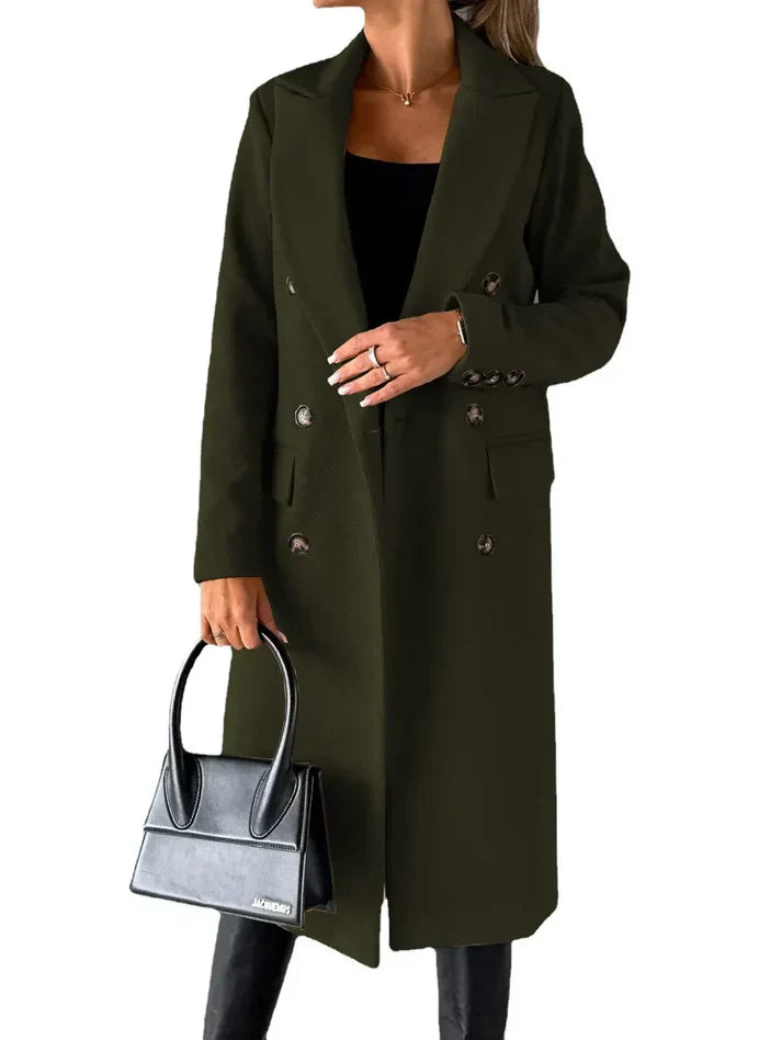 Velara - long coat that blends timeless elegance with exceptional comfort