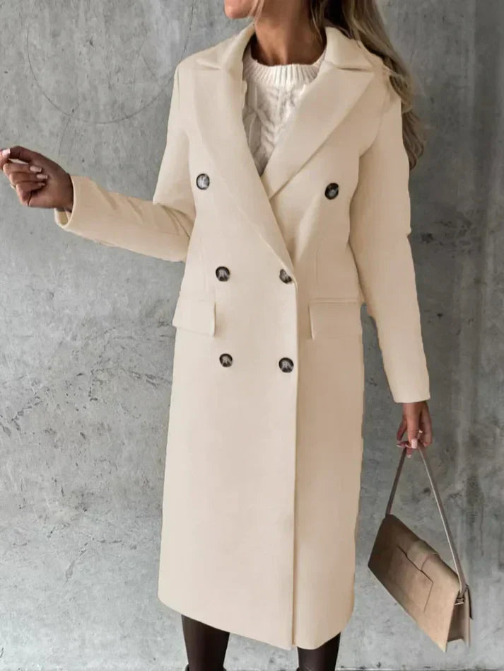 Velara - long coat that blends timeless elegance with exceptional comfort