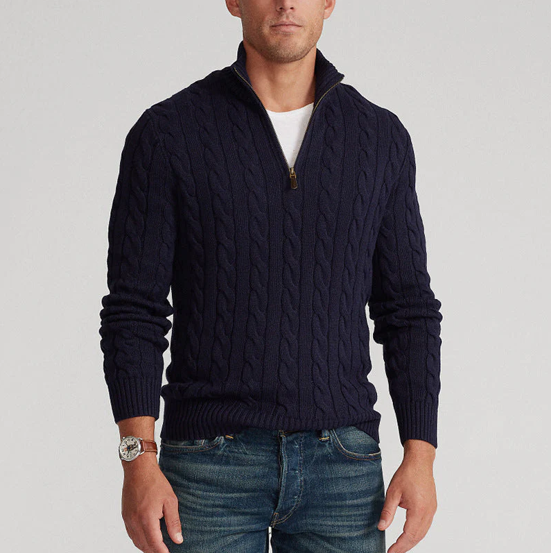 Vireo - the ultimate wool sweater designed with a modern half-zip