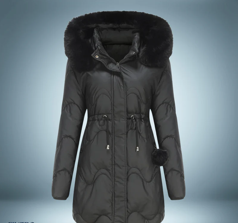 Mariza - a lively parka that redefines winter fashion with its vibrant colors and luxuriously soft faux fur collar