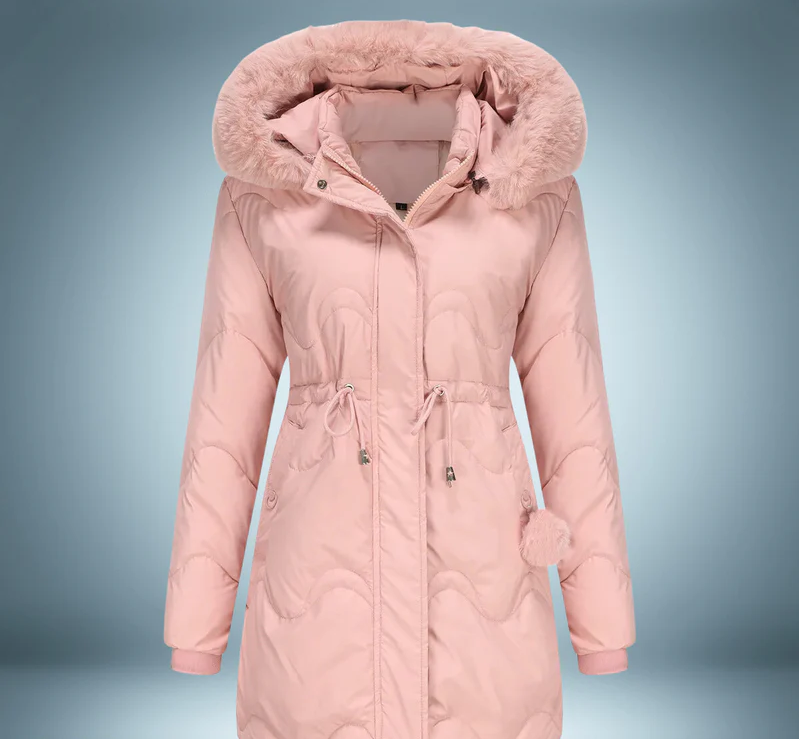 Mariza - a lively parka that redefines winter fashion with its vibrant colors and luxuriously soft faux fur collar