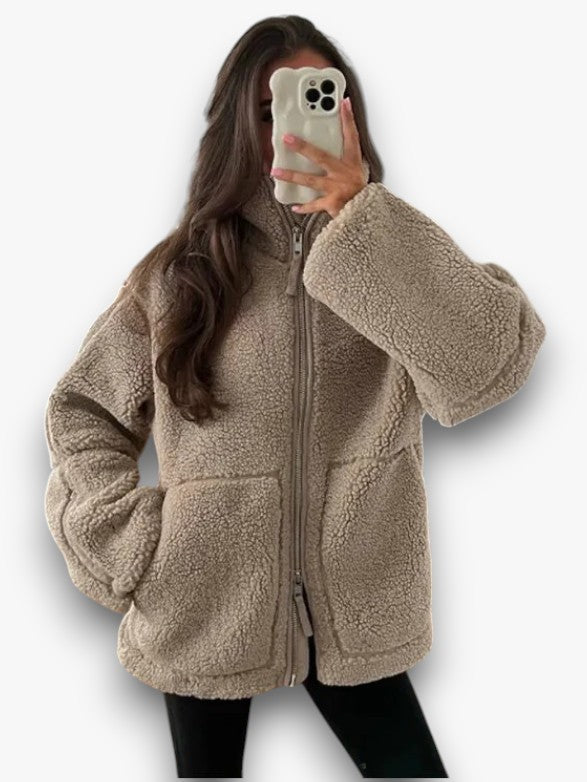 Jellie - Plush Teddy Coat for Women