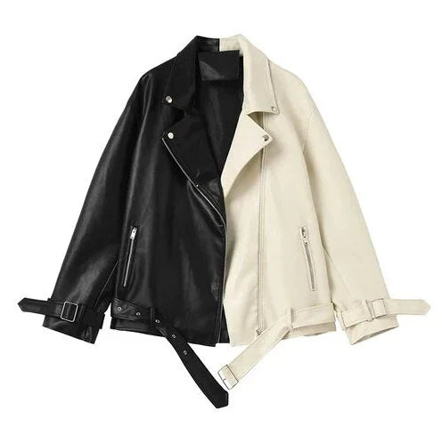 Mikaela - Two-Tone Jacket For Women