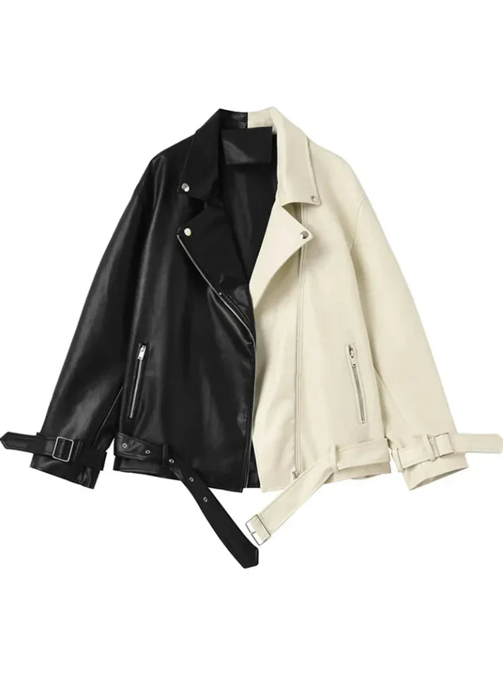 Mikaela - Two-Tone Jacket For Women