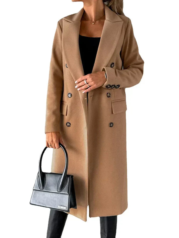 Velara - long coat that blends timeless elegance with exceptional comfort