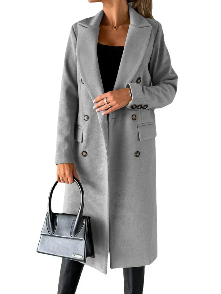 Velara - long coat that blends timeless elegance with exceptional comfort