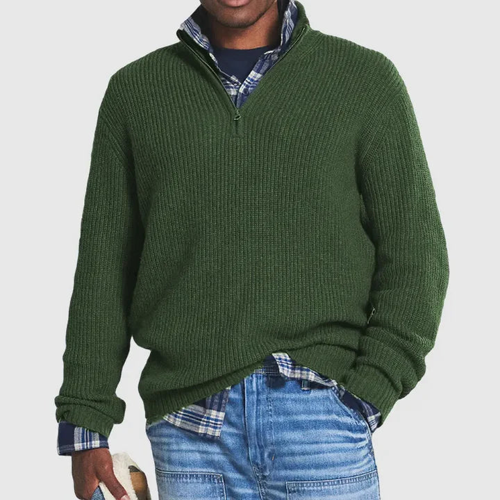 Paulo - cashmere-blend zip-up pullover