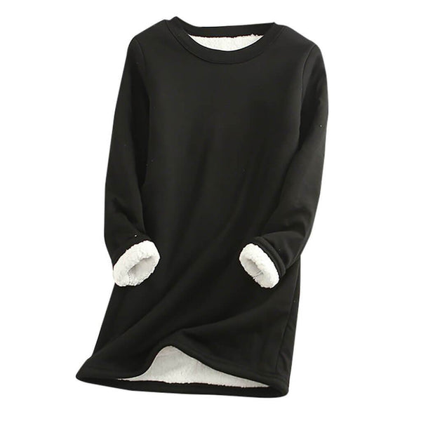 Mirla - fleece pullover is designed for those who appreciate cozy elegance